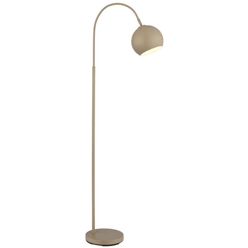 Lampadaire lampe à arc Lampadaire sable lampe à arc salon, métal, 1x douille E27, LxlxH 46x25x150 cm