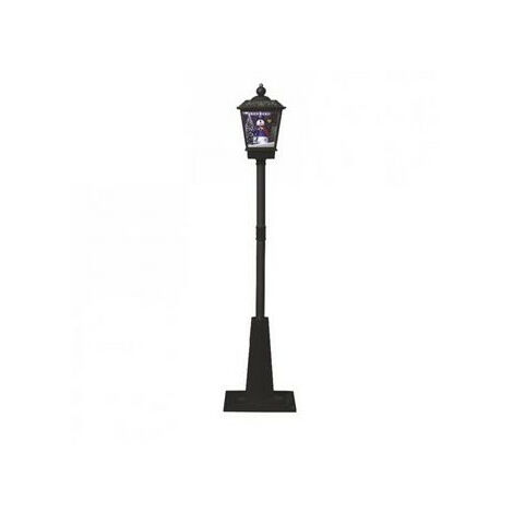 Lampadaire avec bonhomme de neige - L 40 cm x l 40 cm - Noir - Livraison gratuite
