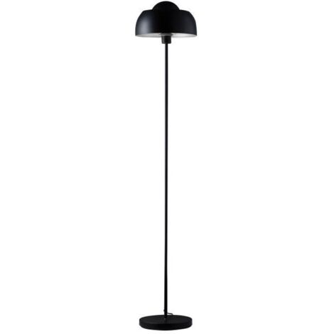 Lampadaire avec dôme en métal - D 29 x H 160 cm - Noir - Livraison gratuite