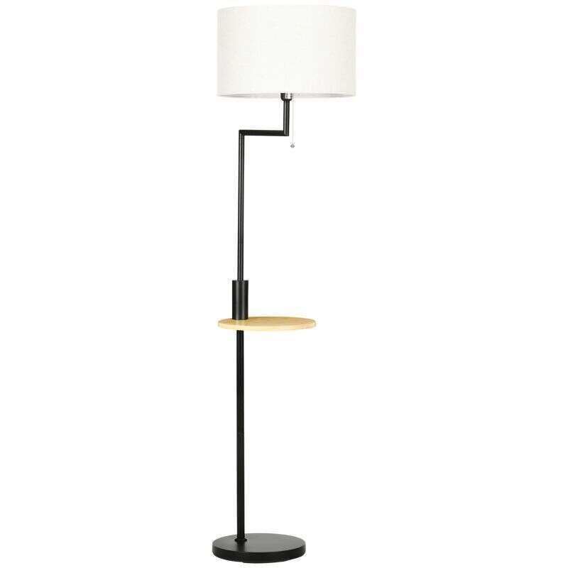 Lampadaire avec Étagère, Lampe sur pied, Chaîne, E 27, 40 W, Bambou, Naturel + Noir Lampadaire avec Étagère, Lampe sur pied, Chaîne, E 27, 40 W, Bambou, Naturel + Noir