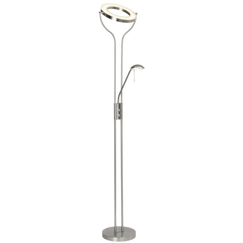 Brilliant - lampe Demian led bras de lecture surligneur fer / chrome 1x smd led 18W intégré, 1600lm, 3000K Projecteurs et bras de lecture réglables