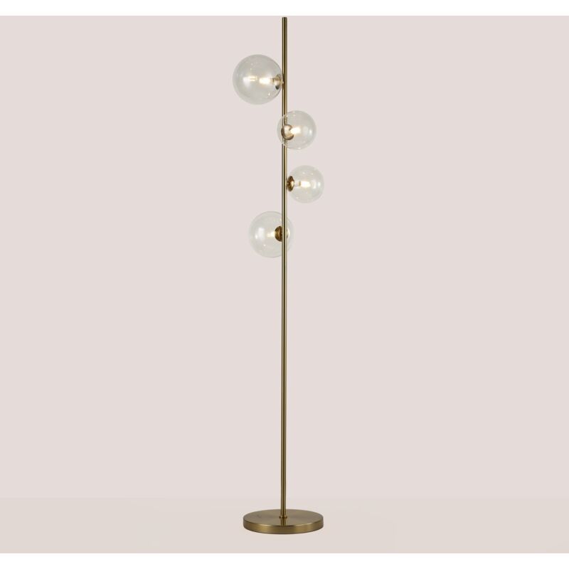 Lampadaire avec sphères en verre 'stand' - 4 x G9 Lampadaire avec sphères en verre 'stand' - 4 x G9
