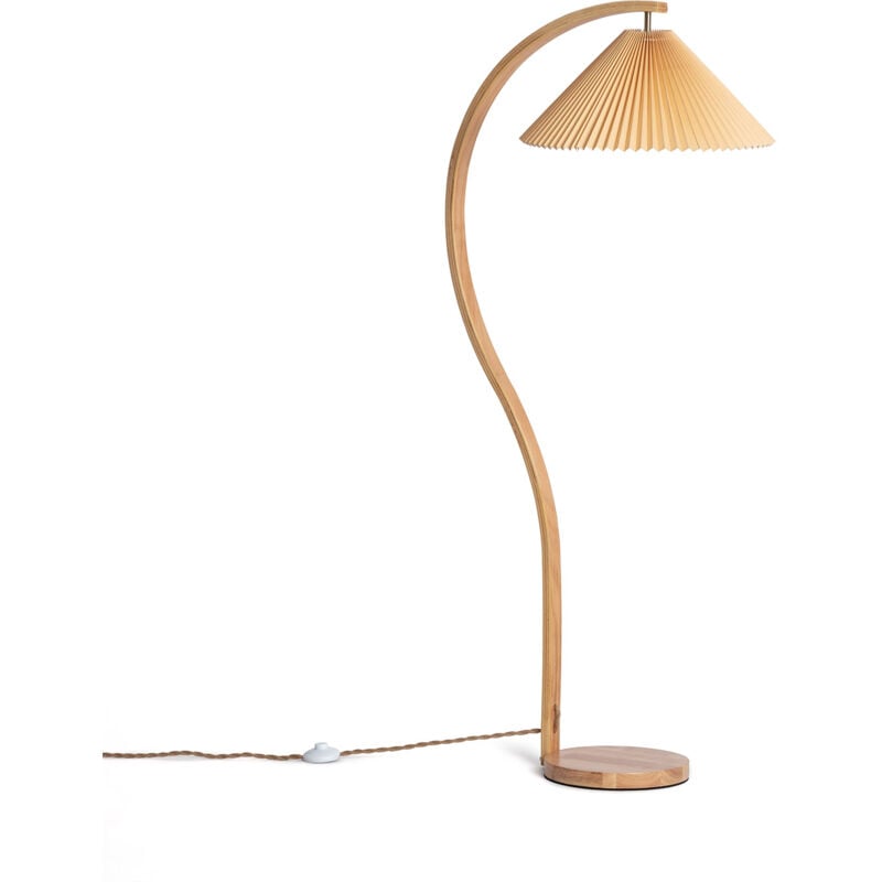 Lampadaire Bois Luanda Orange