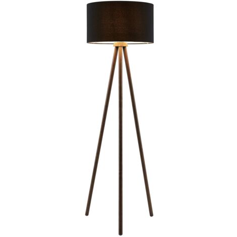 Lampadaire Bois 'Majken' en bois pour salon & salle à manger