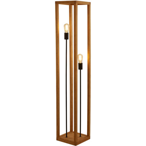 Lampadaire bois Square  - EU54742-2NA