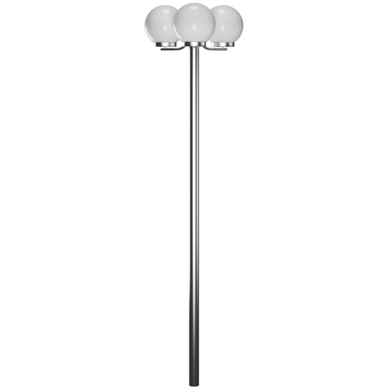 Lampadaire de jardin 3 lampes 220 cm