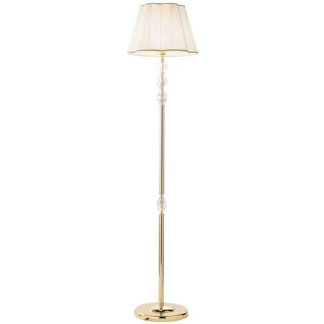 Lampadaire classique en cristal et verre Brigida