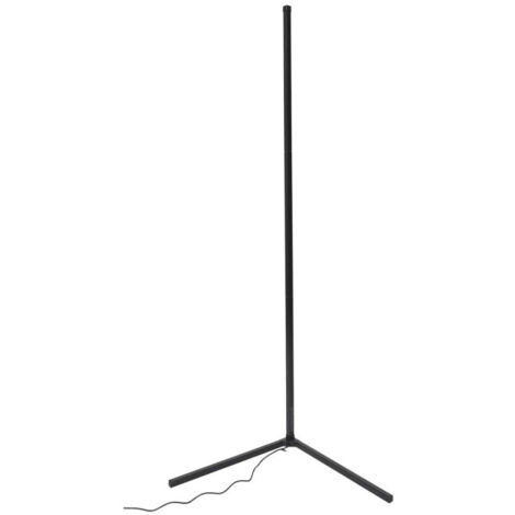 Lampadaire d'Angle à LED "Tube" 142cm Noir