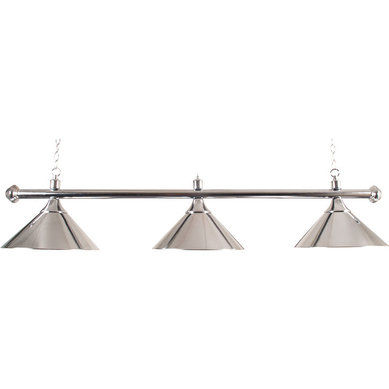 Lampadaire de billard avec trois abat-jour, c - Chroom