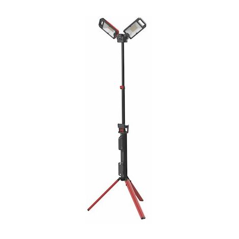 Lampadaire de chantier LED rechargeable double tête – 3 intensités lumineuses – Pour chantiers humides – 625048 – Bizline
