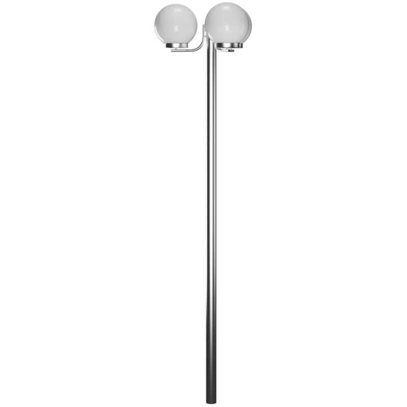Inlife Lampadaire de jardin 3 lampes 220 cm