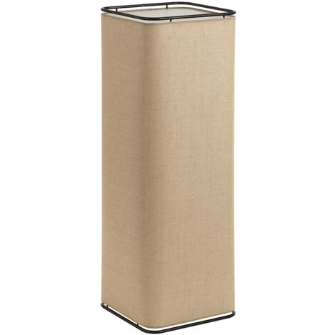 Lampadaire de salon AKIRO Large LED T8 2x14W 1715lm CRI80 3000K Noir Lino-saco