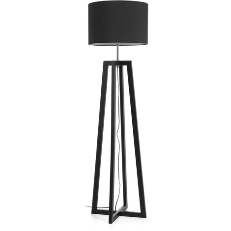 Lampadaire de salon KARA E27 42W Noir