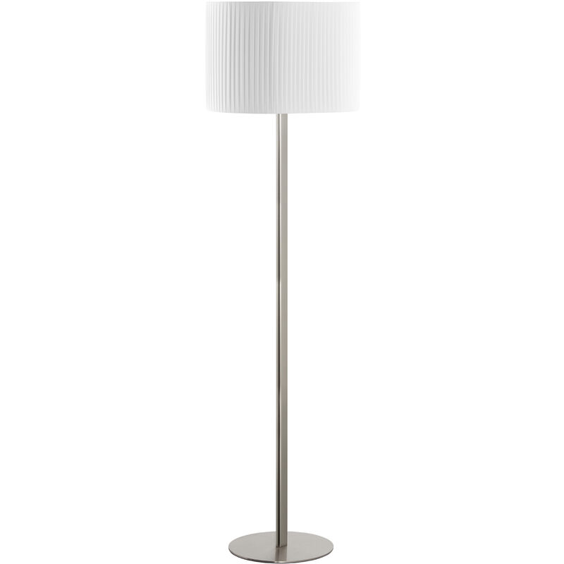 EXO - Lampadaire de salon oval E27 42W Nickel satin