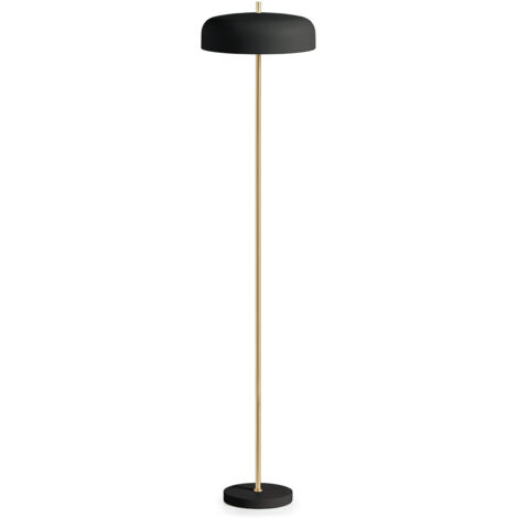 Lampadaire de salon TAICHI E27-Ø45 2x40W Or Noir