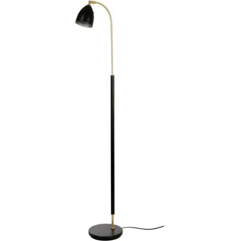 Lampadaire DELUXE en Métal et Noir/Laiton Diamètre 9,8 Cm