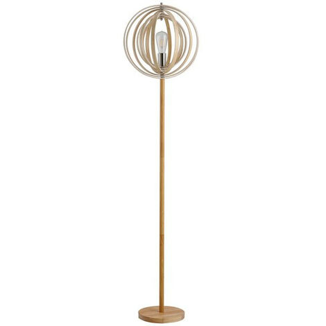 Lampadaire design BALL bois