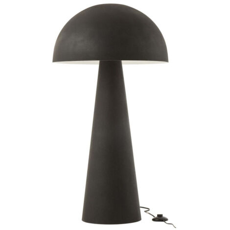 Lampadaire Design "Champignon" 95cm Noir Mat
