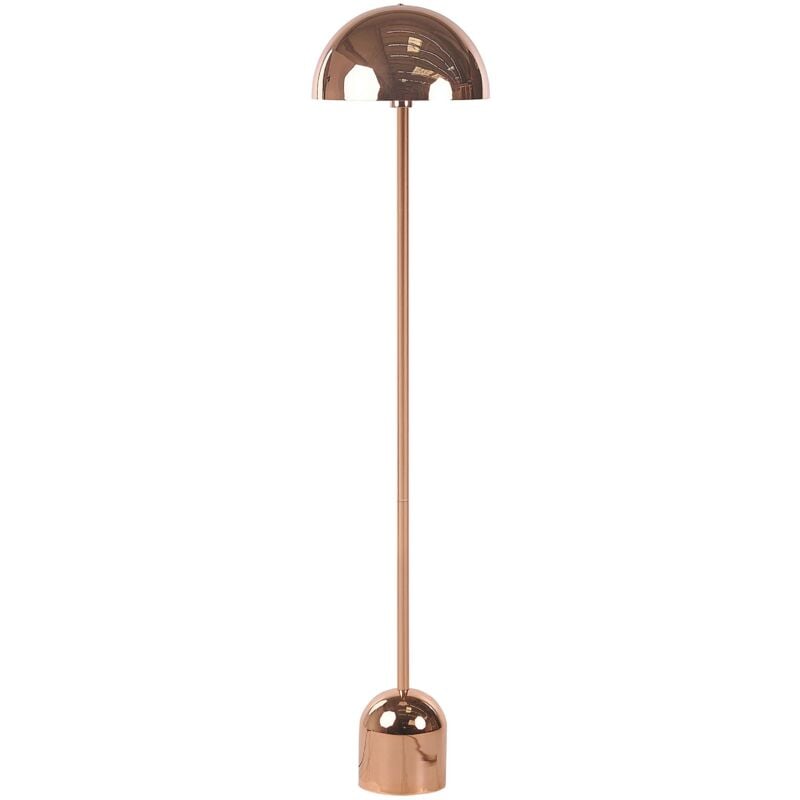 Lampadaire Design Lampe sur Pied en Métal Cuivré E27 Max 60W Éclairage Parfait pour Chambre ou Salon Moderne et Industriel Beliani