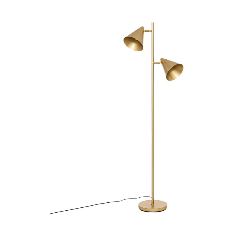 Lampadaire Design en Métal 'Rosie' 160cm Or