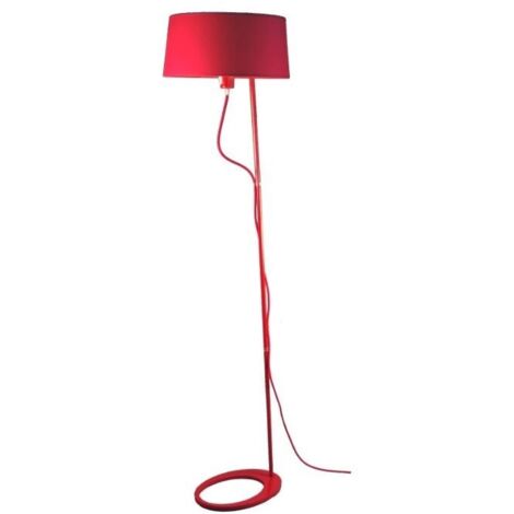 Lampadaire design, Lampadaire Bolight LS Rouge en Metal, Aluminor
