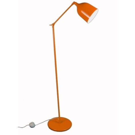 Lampadaire design, Lampadaire Mekano ls design Orange en Metal, Aluminor
