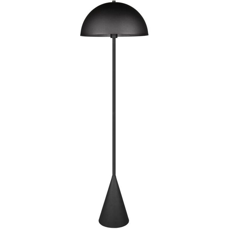 Lampadaire design, Lampadaire rond en métal Alfie Noir en Metal, trio