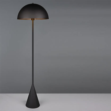 Lampadaire design, Lampadaire rond en métal Alfie Noir en Metal, TRIO