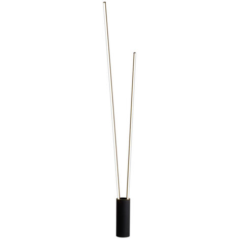 Lampadaire design, Lampadaire Vertical en led 44W par Mantra Noir en Metal, MANTRA