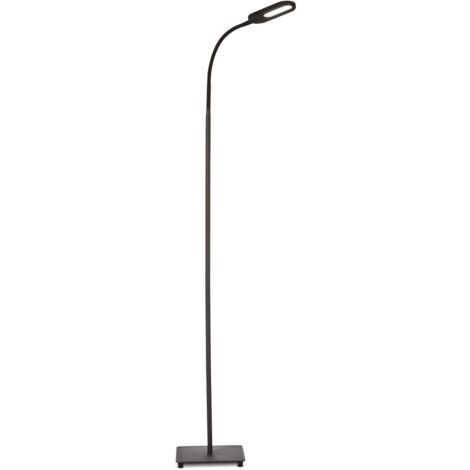 Lampadaire LED design métal orientable intensité couleur réglable touch flexible