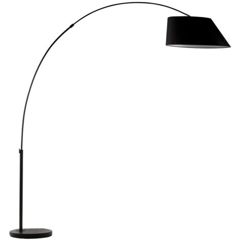 Lampadaire design - Noir - ARC