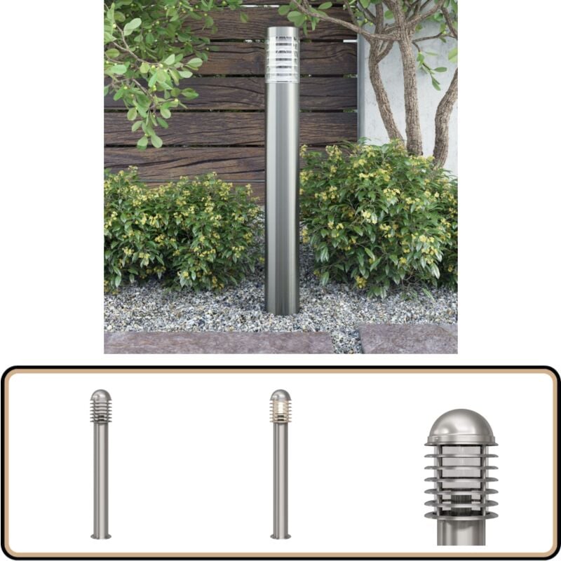 Lampadaire d'extérieur Acier inoxydable - Lampadaire Exterieur - Éclairage Extérieur - Luminaire Inox - Lampadaires Jardin - Éclairage Patio
