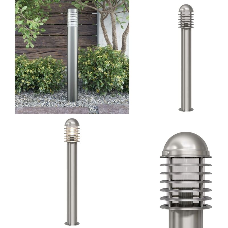 Lampadaire d'extérieur Acier inoxydable - Lampadaire Exterieur - Éclairage Extérieur - Luminaire Inox - Lampadaires Jardin - Éclairage Patio - Home &