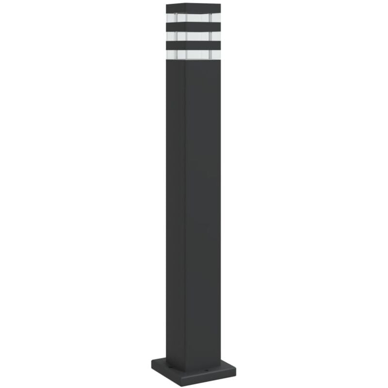 Lampadaire d'extérieur noir 80 cm aluminium Vidaxl