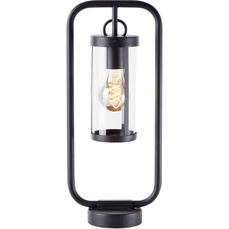 Lampadaire d'extérieur Brilliant Sidney, 48 cm, E27, métal/verre, noir