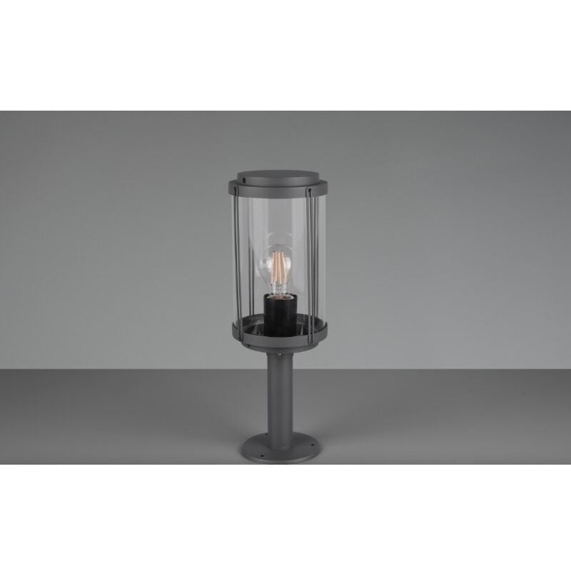 Potelet extérieur (tête de pilier) anthracite culot E27 Trio Tanaro