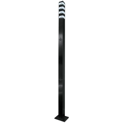 Lampadaire d'extérieur pyramide inox 200 cm – 1800 lumens – 120 LED SMD 2835 – Lumière blanche neutre 4000K – IP44 pour extérieur – Lumihome