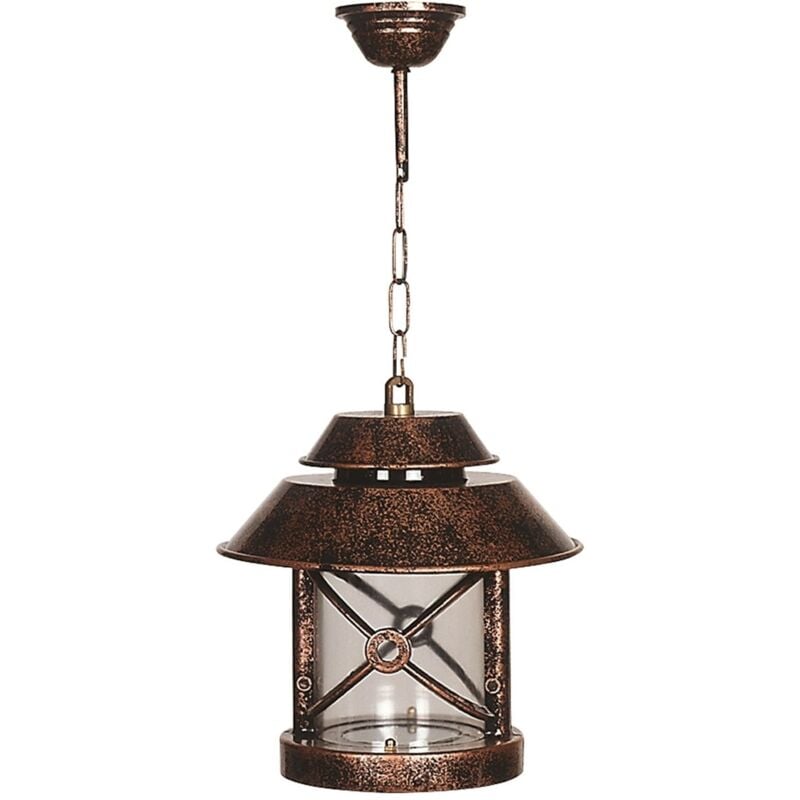 Plafonnier d'extérieur Wellhome Marron, 26x26x56 cm avec structure abs - 'pitch' - Brun