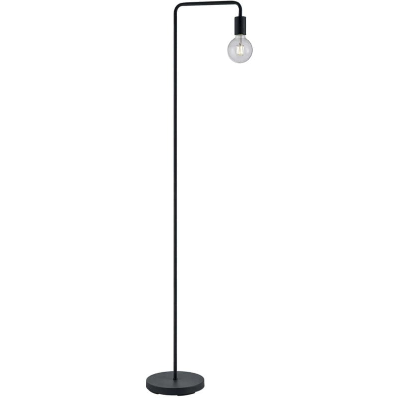 Lampadaire design, Lampadaire douille Diallo Noir en Metal, trio