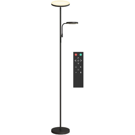 Lampadaire d'intérieur Lampadaire LED 42W dimmable 2700K-6500K 4 couleurs variation continue, 4 modes scène, télécommande et contrôle tactile