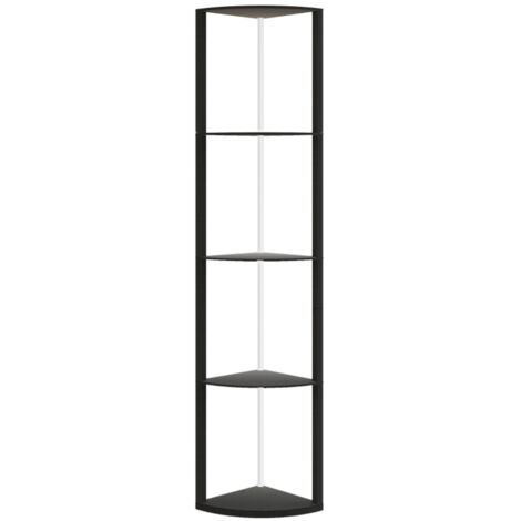 Lampadaire d'intérieur LED à variation d'intensité 5 niveaux et RGB, avec étagère et télécommande 42x29.5x163cm - Noir