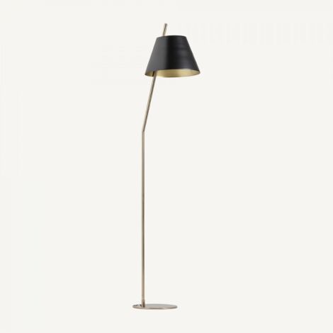 Lampadaire - Doré, Noir