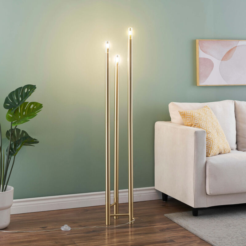 Lampadaire doré trois pieds 140 cm - Mazzoli