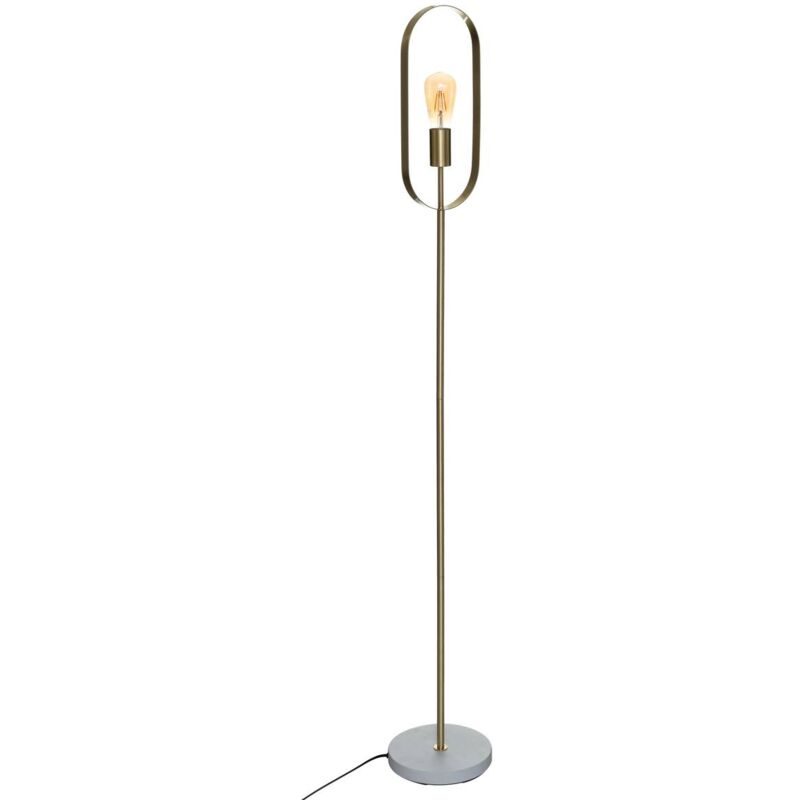 Lampadaire Edi métal doré H155cm Atmosphera créateur d'intérieur