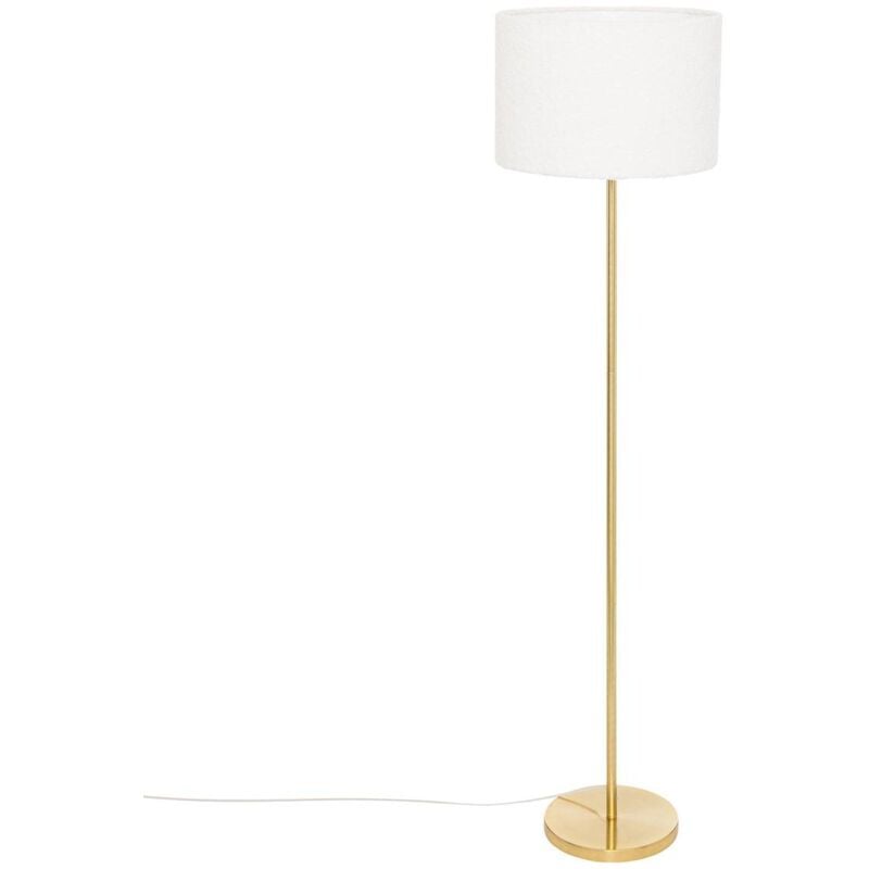 Lampadaire droit Tina bouclette pied doré H150cm Atmosphera créateur d'intérieur