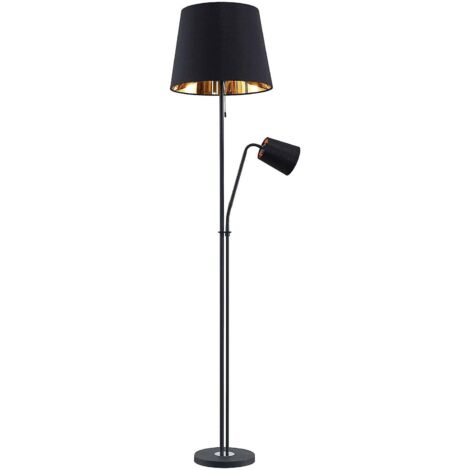 Lampadaire 'Efalia' en métal pour salon & salle à manger