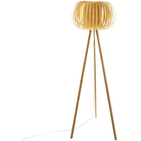 Lampadaire Effet Bois Sien - Atmosphera créateur d'intérieur - Sable