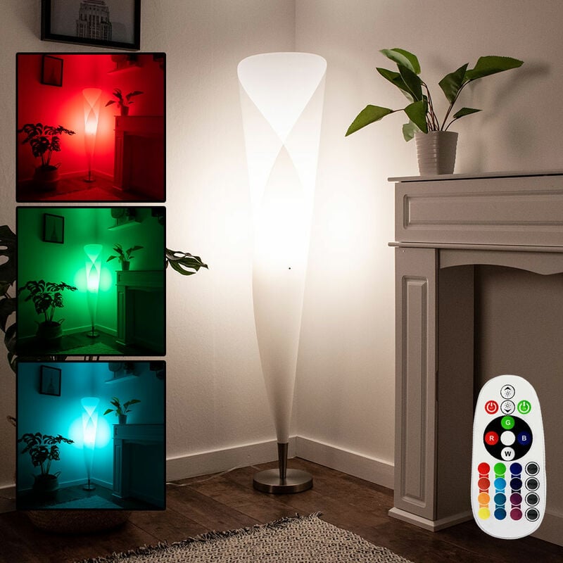Lampadaire LED RGB avec télécommande avec changeur de couleur Lampe DESIGN lampe éclairage salon-salle à manger-chambre