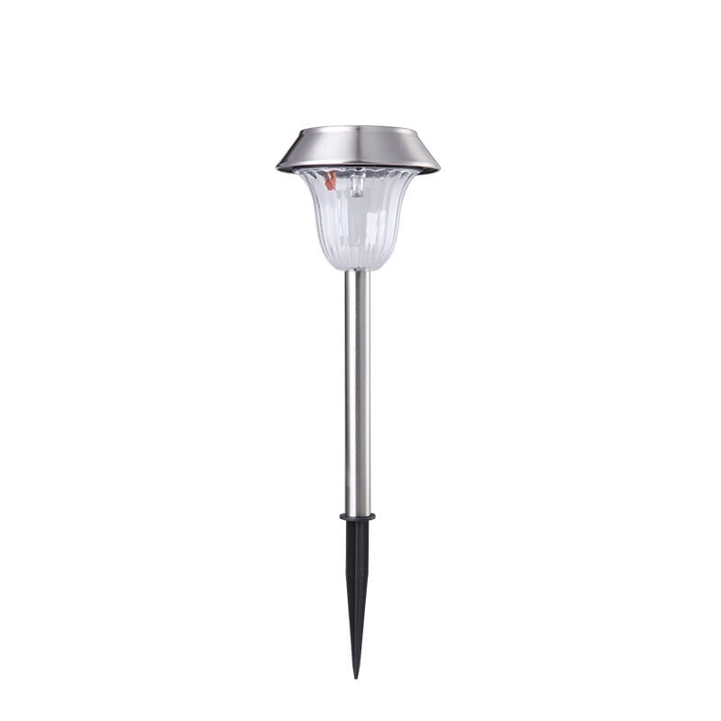 Lampadaire en acier de lumière de jardin solaire led
