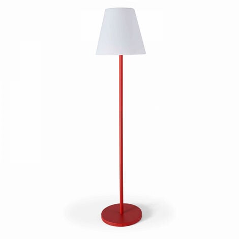 Lampadaire en acier rouge